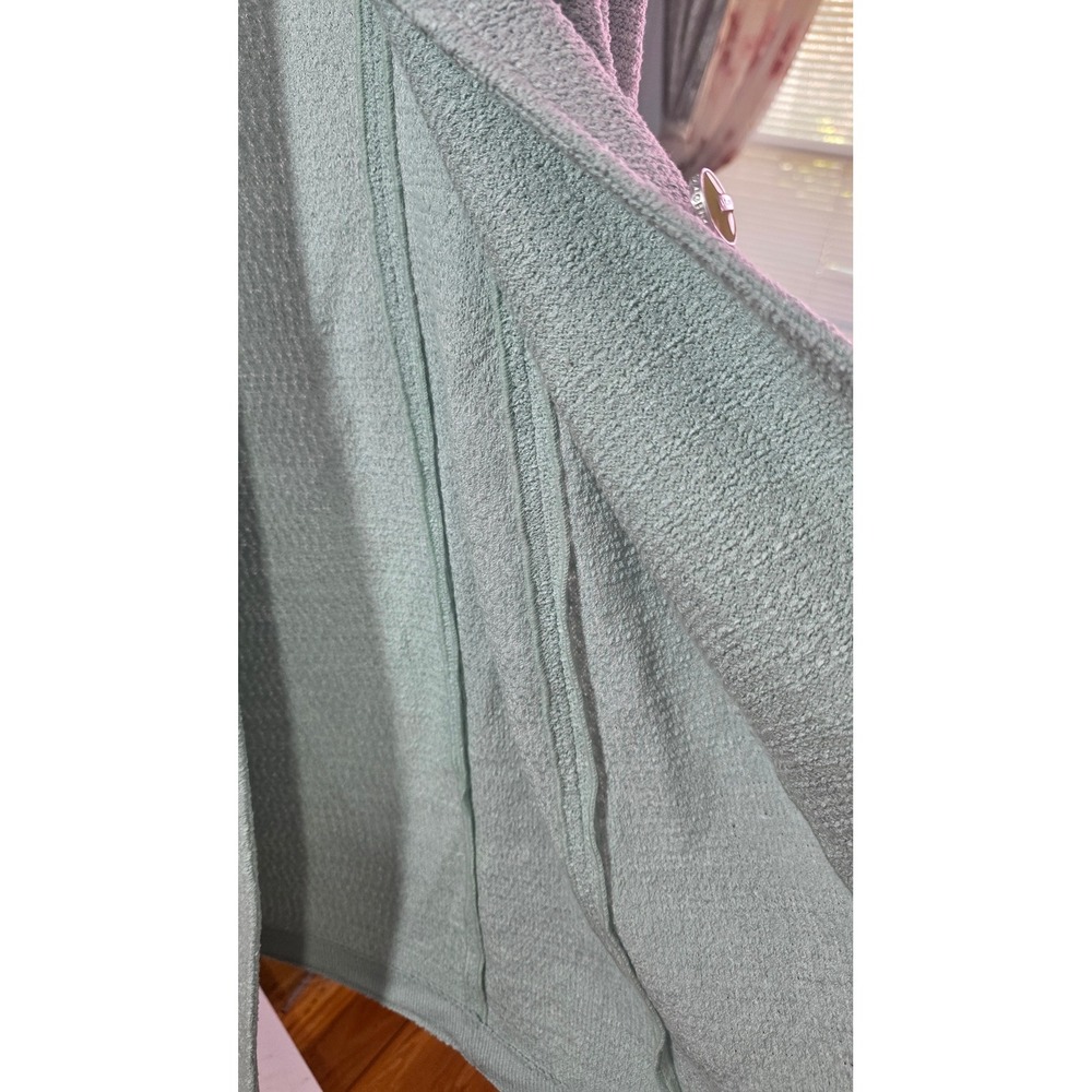 St John Collection Green Tweed Knit Coat Jacket Sz 8 Luxury Made in USA - Picture 9 of 10
